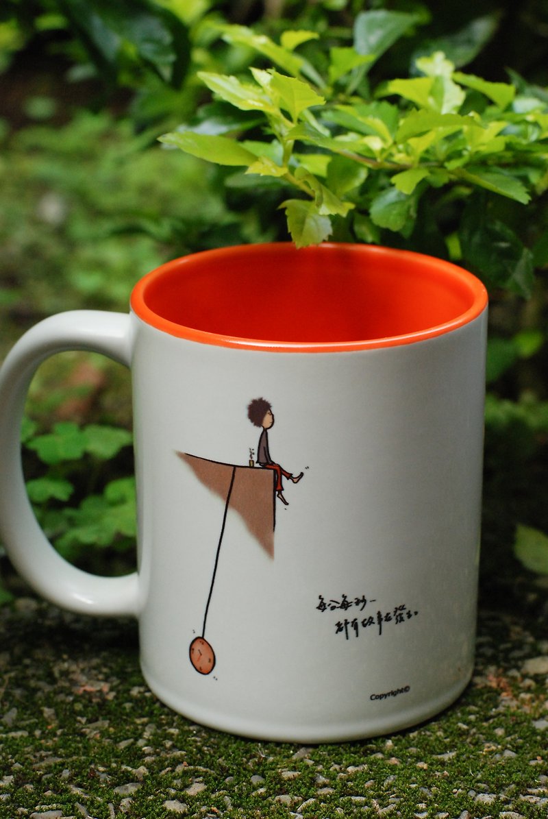 [Mug] Have fun (customized) - แก้วมัค/แก้วกาแฟ - เครื่องลายคราม สีแดง