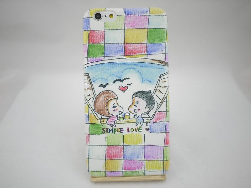 Hand-painted Love series - simple sweet love -ASA "iPhone / Samsung / HTC / LG / Sony / millet" TPU phone case - Phone Cases - Silicone Multicolor