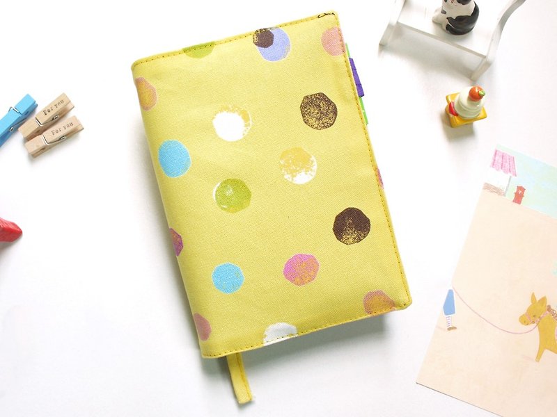 Limited Edition A6 / 50K hand-adjustable cotton cloth clothing - honey workshop - Notebooks & Journals - Other Materials Yellow