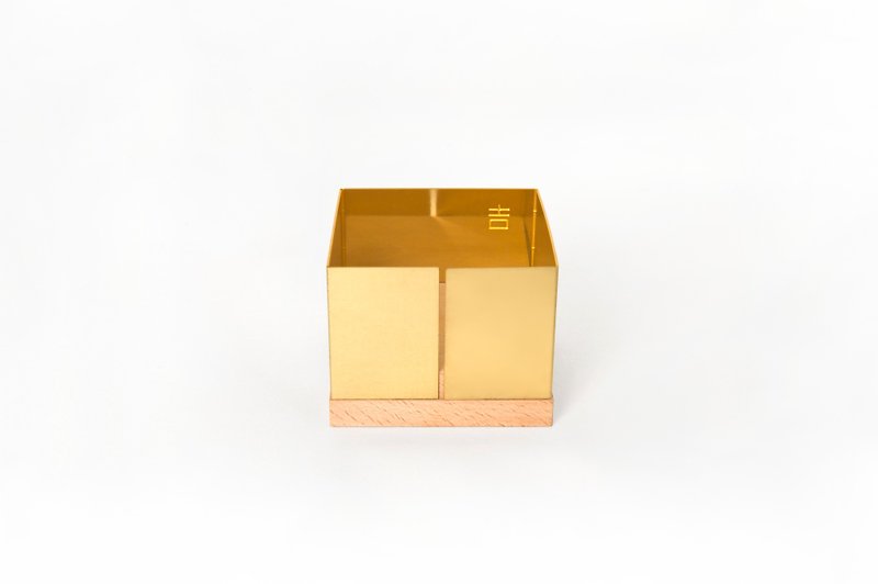 Good auspicious day HAO life_Jinji Chunsheng Universal Box (Small) - Storage - Copper & Brass Gold
