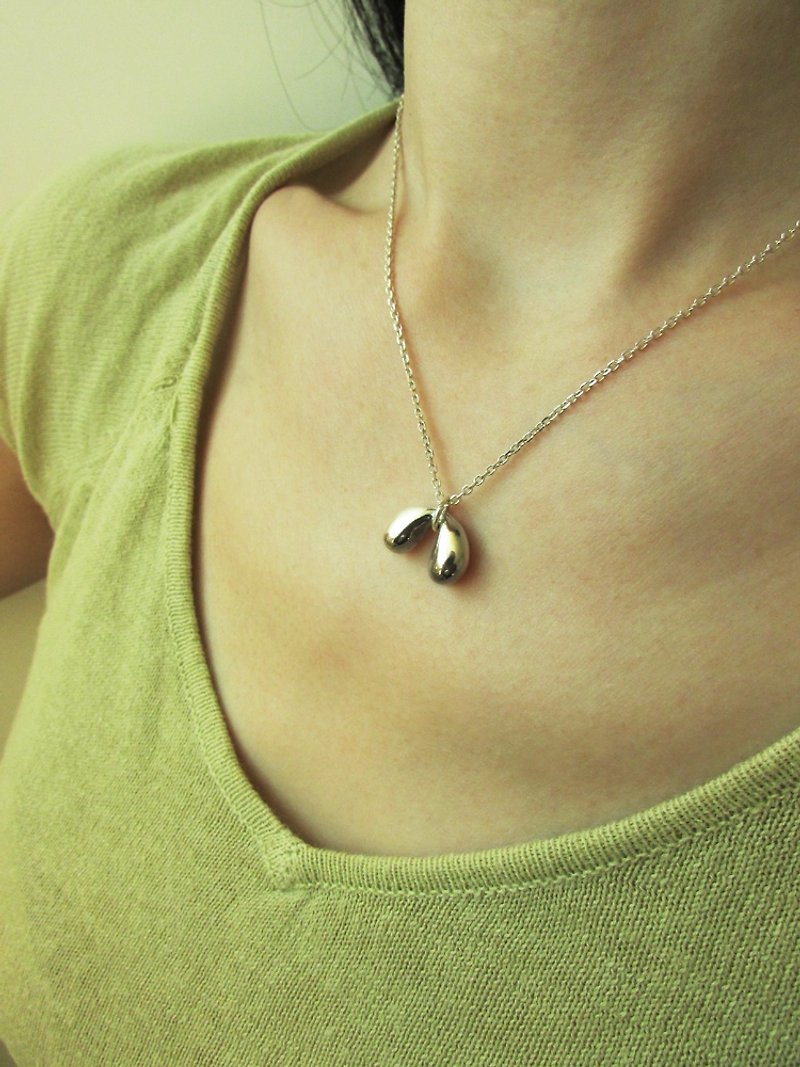 [Clearing] libra necklace_ Libra necklace 925 silver flying seeds limited hand made - Necklaces - Silver Silver