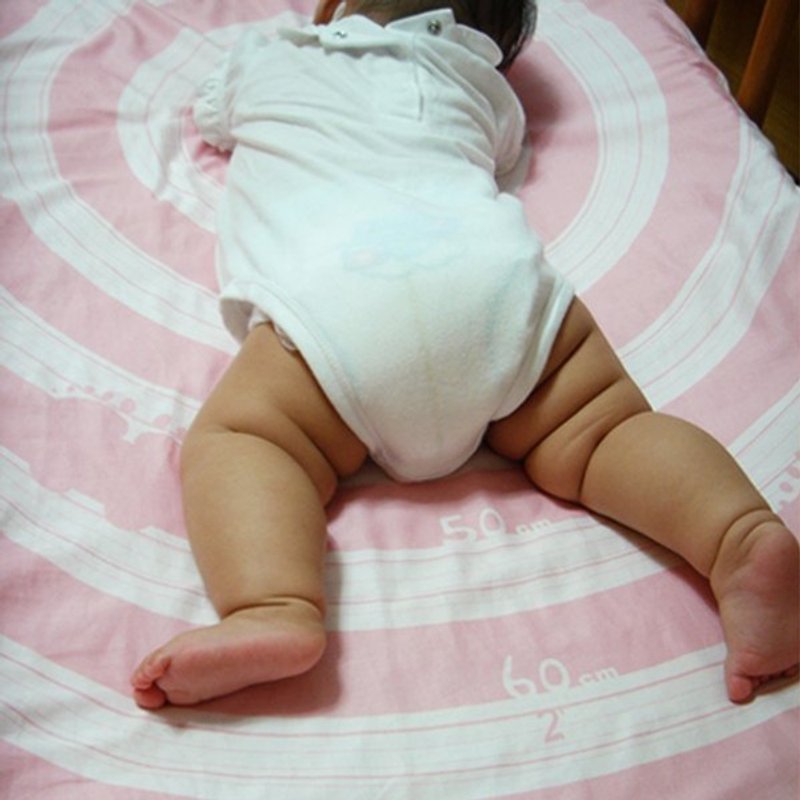CLARECHEN baby scale bed bag _ gray yellow _60cm x 120cm - เครื่องนอน - ผ้าฝ้าย/ผ้าลินิน สีเทา
