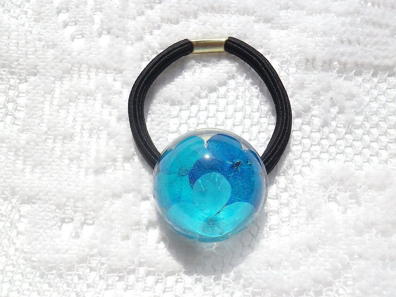 Anny's workshop handmade jewelry Yahua, blue hydrangea flower hair band accessories - เครื่องประดับผม - พลาสติก 