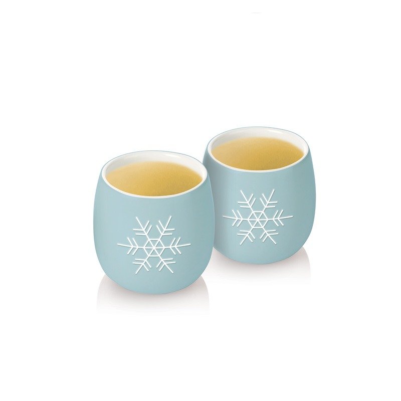 Tea forte 冬季戀曲雪花對杯 Amei Cups Snowflake - 茶壺/茶杯/茶具 - 其他材質 