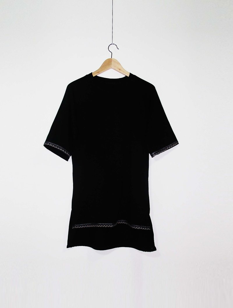 Wahr_ black glass fifth sleeve shirt - Women's Tops - Other Materials 