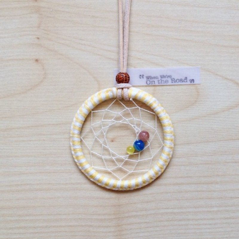 [DreamCatcher. Dream Catcher Necklace] You are my sun - Necklaces - Gemstone Yellow