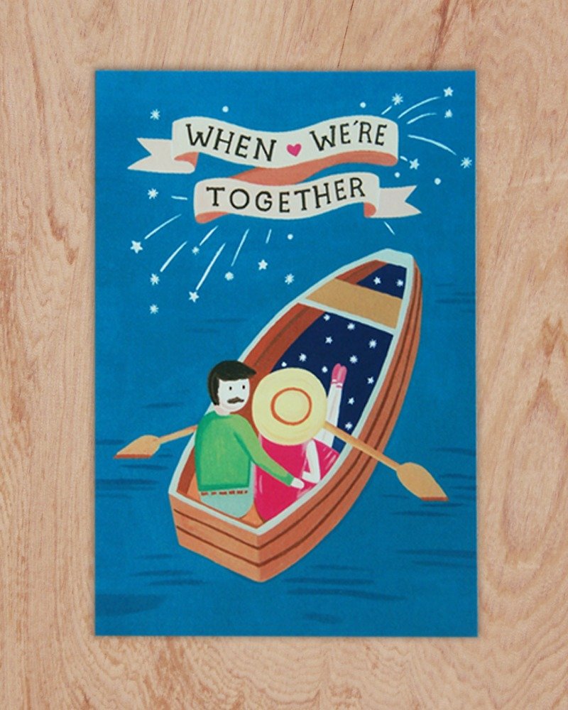 Chienchien - When We Are Together Illustrator Postcard / Card - การ์ด/โปสการ์ด - กระดาษ 