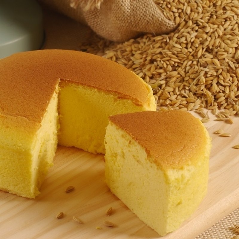 —グルテンフリー—玄米ケーキ-オリジナルライトチーズ - ケーキ・デザート - 食材 オレンジ