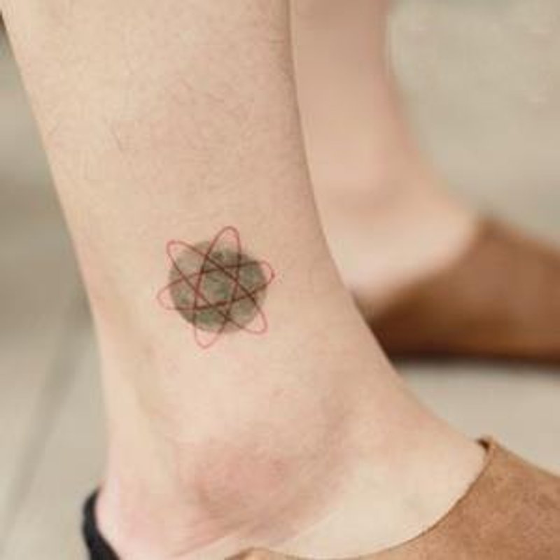 *tattoo* 宇宙少女的迷霧星球刺青貼紙組合1組2張同款 - 貼紙 - 紙 灰色