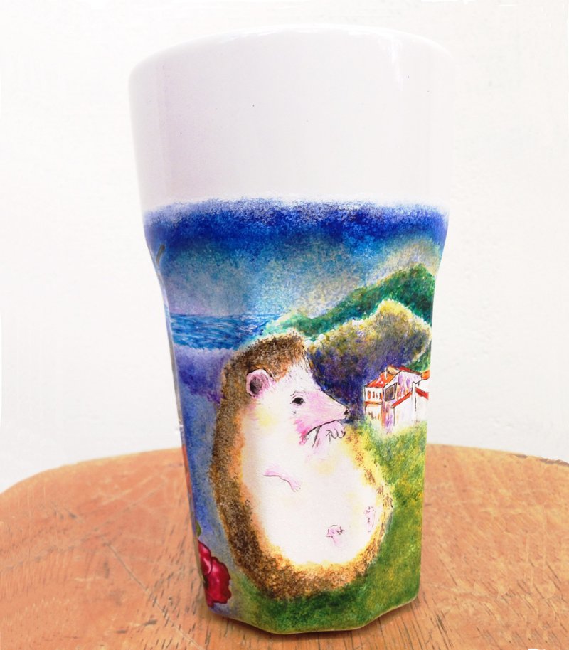 Mugs (no handle) Series - we would like to have a quiet - แก้วมัค/แก้วกาแฟ - วัสดุอื่นๆ สีน้ำเงิน