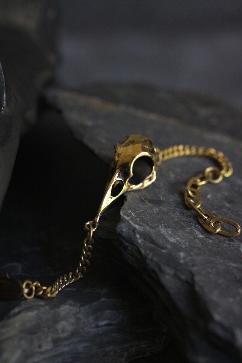 The Raven Skull Bracelet by Defy. - Bracelets - Other Metals 