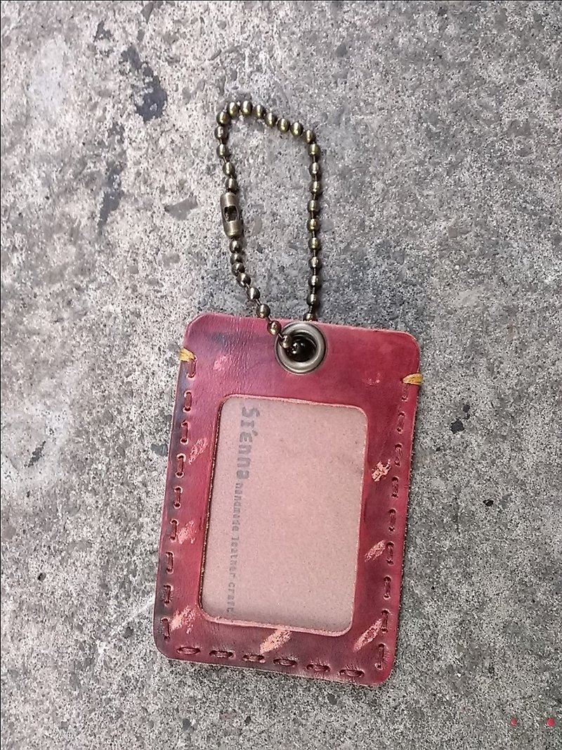 Sienna證件車票夾 - ID & Badge Holders - Genuine Leather Red
