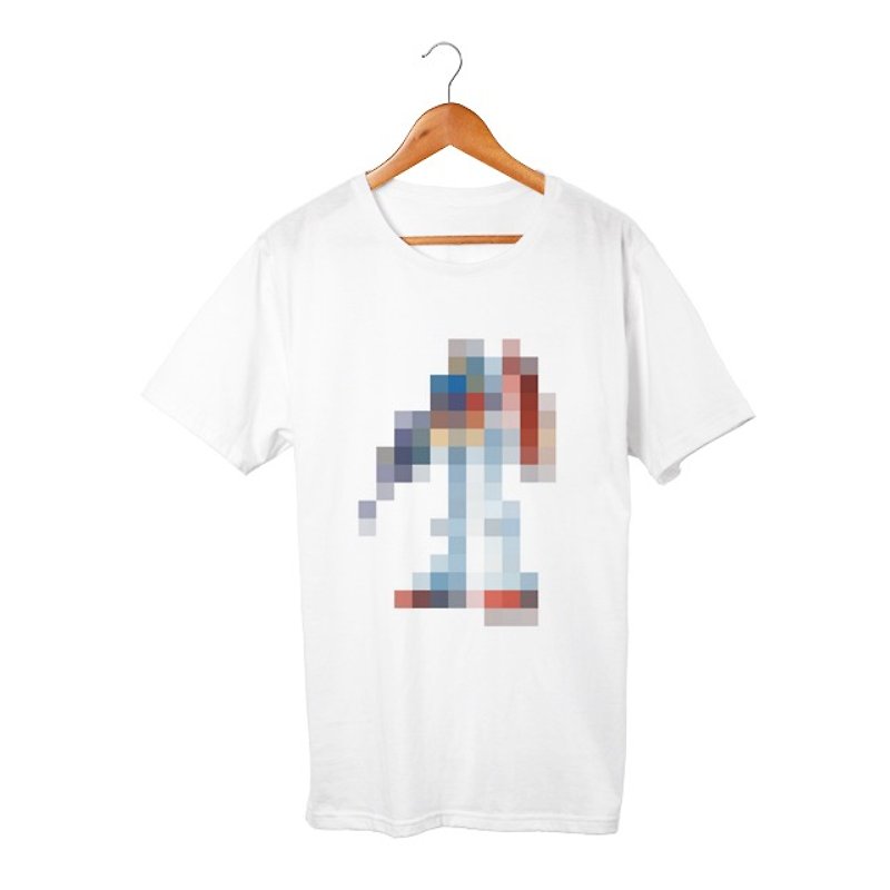 Mosaic #14 T-shirt - เสื้อฮู้ด - ผ้าฝ้าย/ผ้าลินิน ขาว