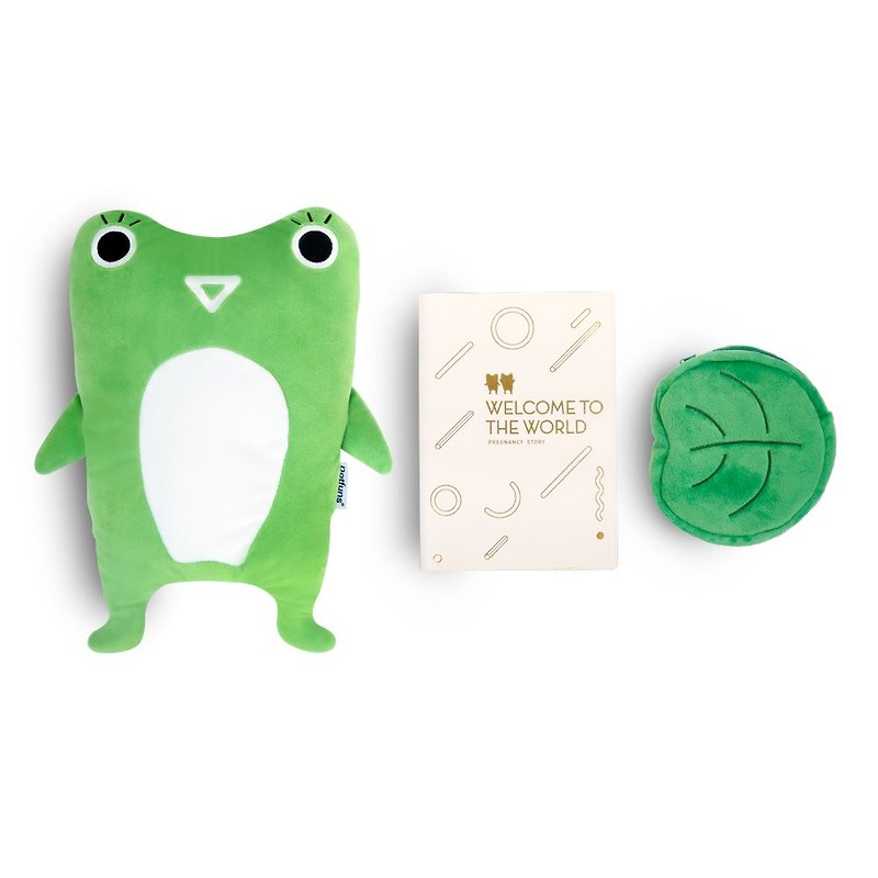 Baby-funs Notebook with Frog and Lotus-leaf Bag (For Baby Girl) - อื่นๆ - วัสดุอื่นๆ สีเขียว
