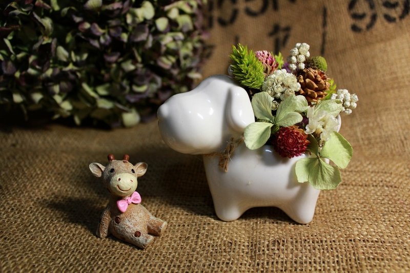 ♣小花親親♣   療癒系-dog狗 - 擺飾/家飾品 - 其他材質 白色