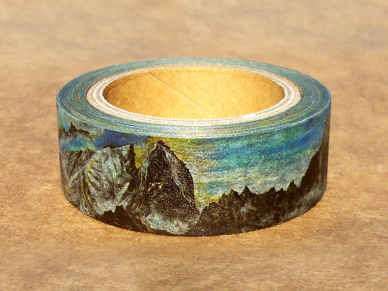 スウェーデンとノルウェーの風景 : 日本の和紙マスキングテープ 1巻 (15mm) = The Collection of Beautiful Mountains - マスキングテープ - 紙 多色