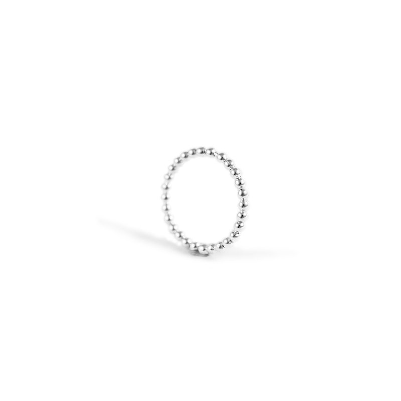 Bibi Fun Strictly Selected Series-Sterling Silver Bead Ring (Free Shipping) - แหวนทั่วไป - โลหะ 