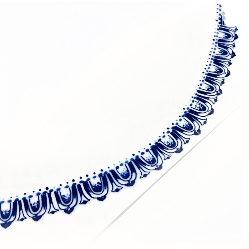 古典的な芸術的な幾何学精神的な腕章一時的な入れ墨のステッカーの偽のフラッシュ - タトゥーシール - 紙 ブルー
