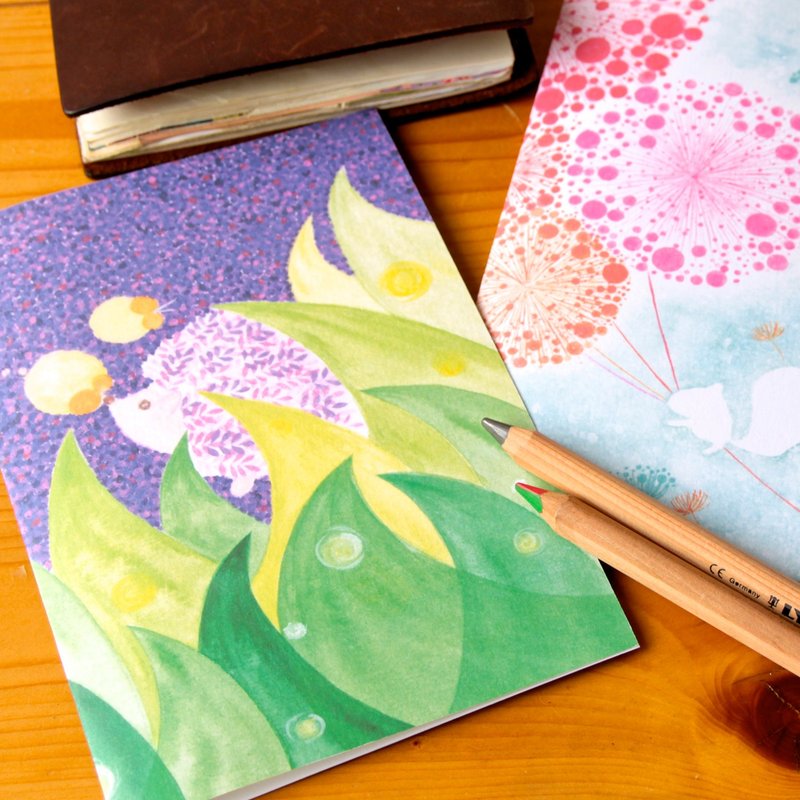 Crystal's Illustration- Notebooks《Woods animal》 - สมุดบันทึก/สมุดปฏิทิน - กระดาษ หลากหลายสี