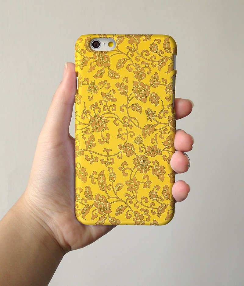 黃金花樣圖案 - iPhone 手機殼, Samsung Galaxy 手機套 Samsung Galaxy Note 電話殼 - 其他 - 塑膠 