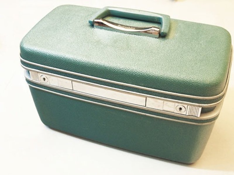 Samsonite US 50's traincase suitcase - กระเป๋าเดินทาง/ผ้าคลุม - วัสดุอื่นๆ สีน้ำเงิน