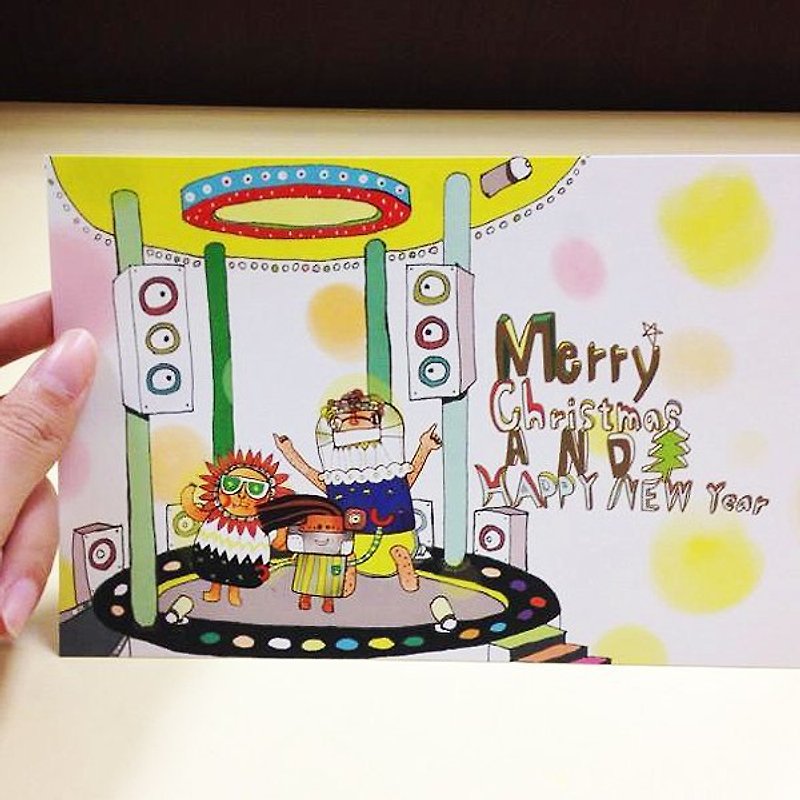 Merry Christmas Rock Together Christmas Big Card - Cards & Postcards - Paper Yellow