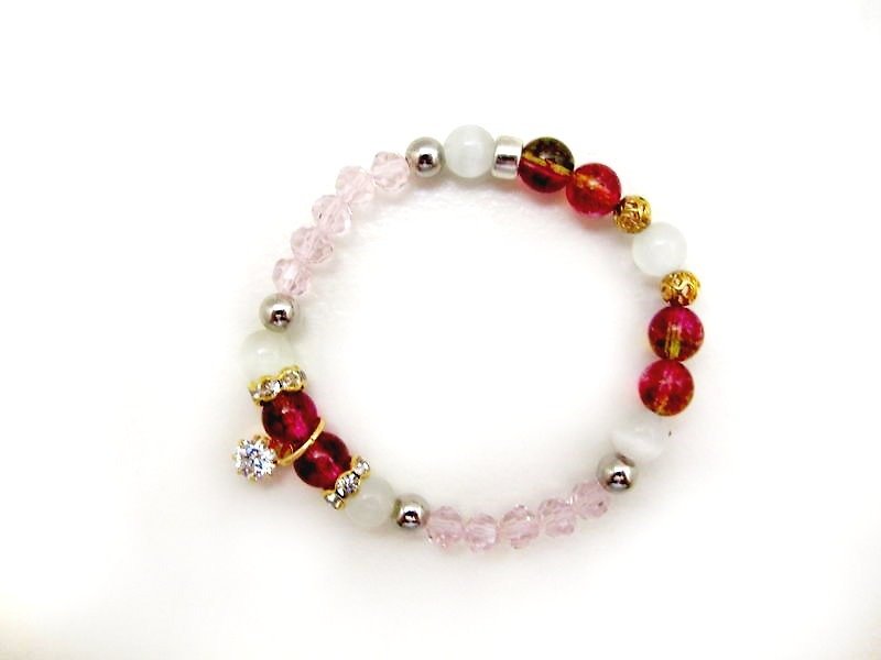 Your; u of _ Crystal Ball - Bracelets - Other Materials Pink