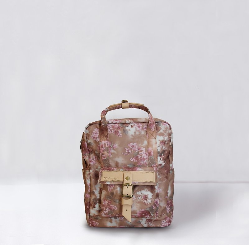 Gee [small] DYDASH x 3way hand bag / oblique shoulder / backpacks (Render flowers) - Backpacks - Genuine Leather 