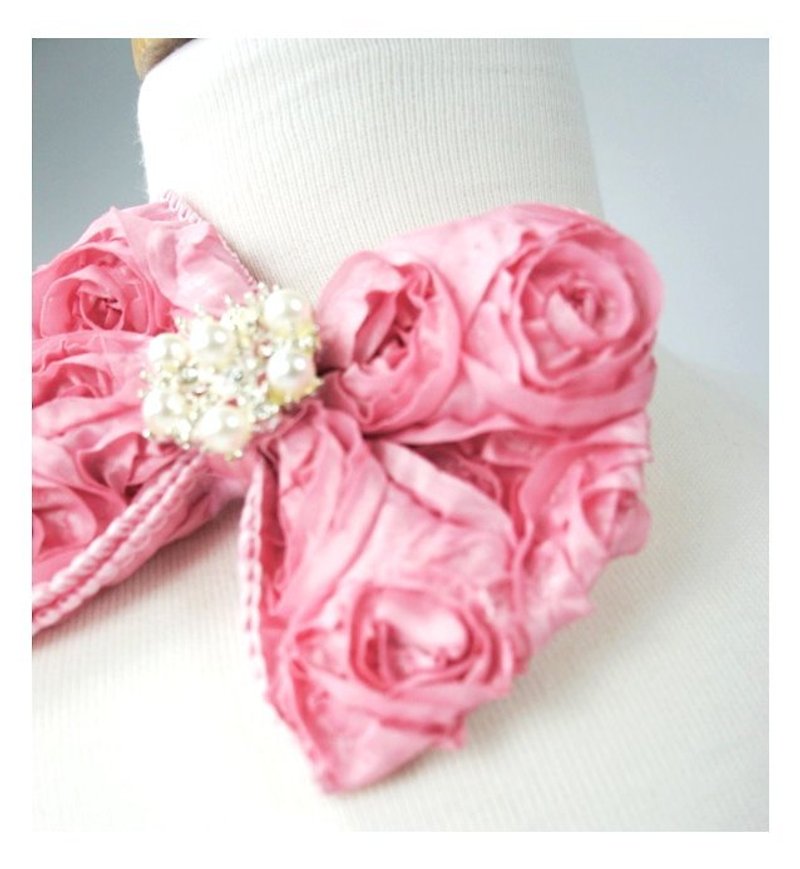 美國進口設計師手工華麗髮帶 蝴蝶公主款 - 其他 - 寶石 粉紅色
