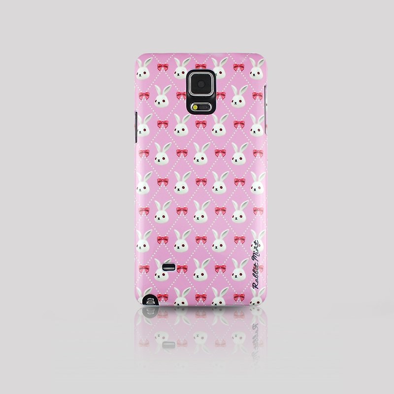(Rabbit Mint) Mint Rabbit Phone Case - Bu Mali bow Merry Boo - Samsung Note 4 (M0013) - เคส/ซองมือถือ - พลาสติก สึชมพู