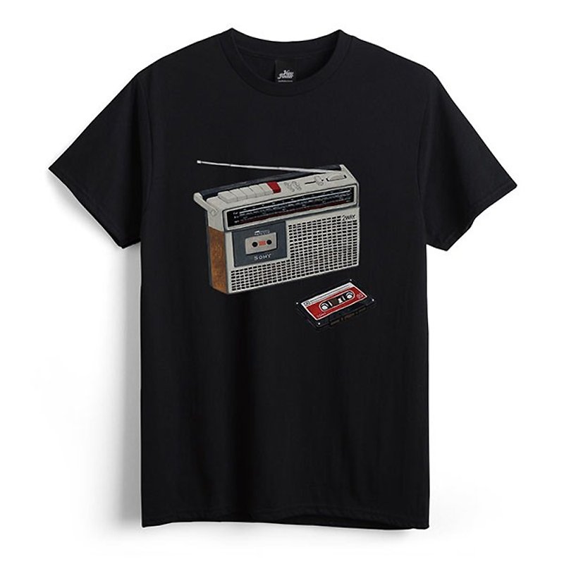 Cassette Radio-Black-Unisex T-shirt - Men's T-Shirts & Tops - Cotton & Hemp Black