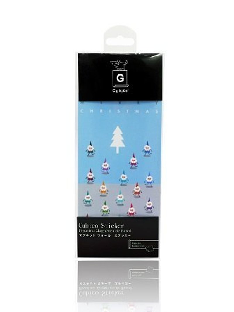 Cubico Sticker Magnetic Whiteboard Sticker [Christmas Party No. 1 Works] - ตกแต่งผนัง - โลหะ สีน้ำเงิน