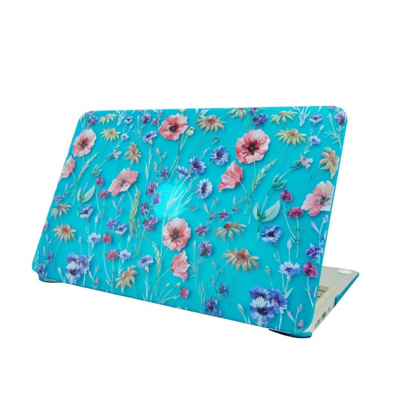 Reversing GO-365 Good Days - [Mother's Flower Dress / Light Blue] - MacbookPro/Air13吋, AC07 - Tablet & Laptop Cases - Plastic Blue