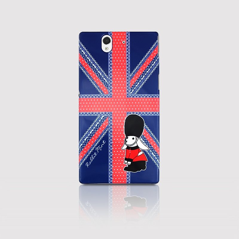 (Rabbit Mint) Mint Rabbit Phone Case - Bunny Love Travel Series - UK Sony Z (P00056) - เคส/ซองมือถือ - วัสดุอื่นๆ สีน้ำเงิน
