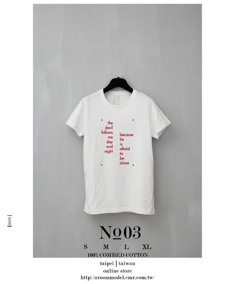 A ROOM MODEL - │ T-SHIRT COLLECTION │ NO.3 孤寂的魔鬼 - Women's T-Shirts - Other Materials 
