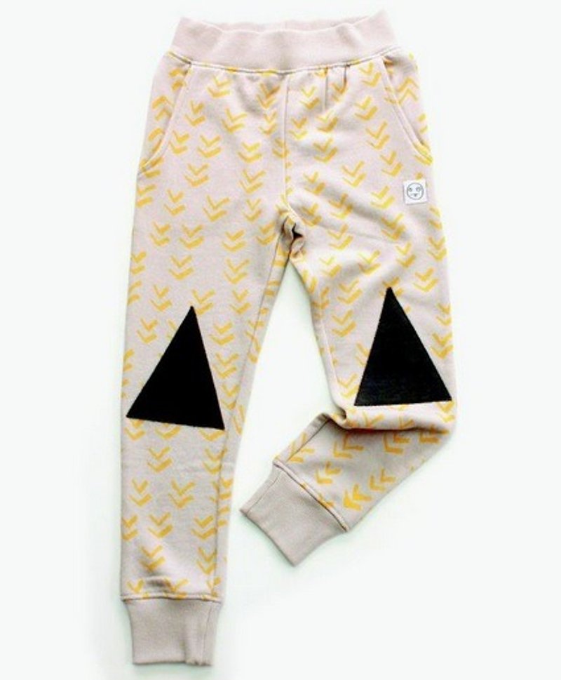 2015 spring and summer indikidual chevron print casual pants (yellow/green) - Other - Cotton & Hemp Yellow