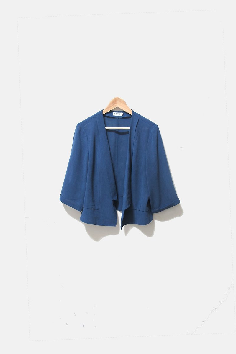 [Wahr] Lan woven jackets - เสื้อแจ็คเก็ต - วัสดุอื่นๆ สีน้ำเงิน