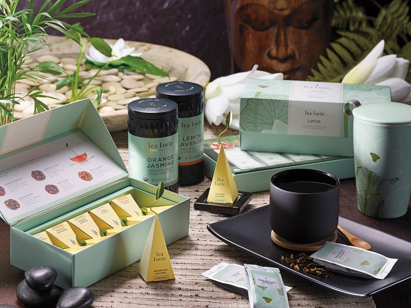 Tea Forte 10入金字塔型絲質茶包禮盒 - 靜心蓮語 - 茶葉/茶包 - 新鮮食材 