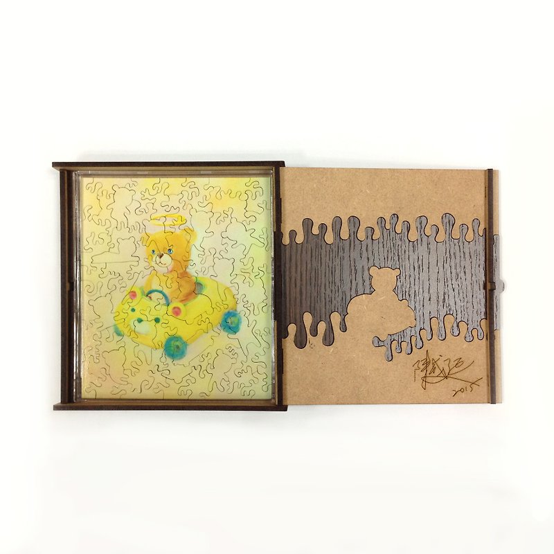 65P wooden puzzle _ small travel - งานไม้/ไม้ไผ่/ตัดกระดาษ - ไม้ สีเหลือง
