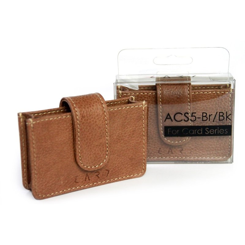 [CARD] ACS5-BR Premium Leather Case (brown) - Other - Genuine Leather Brown