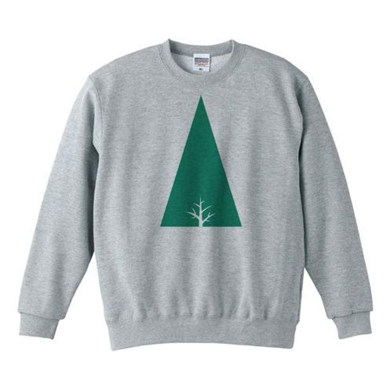 針葉樹運動衫 - 中性衛衣/T 恤 - 棉．麻 灰色