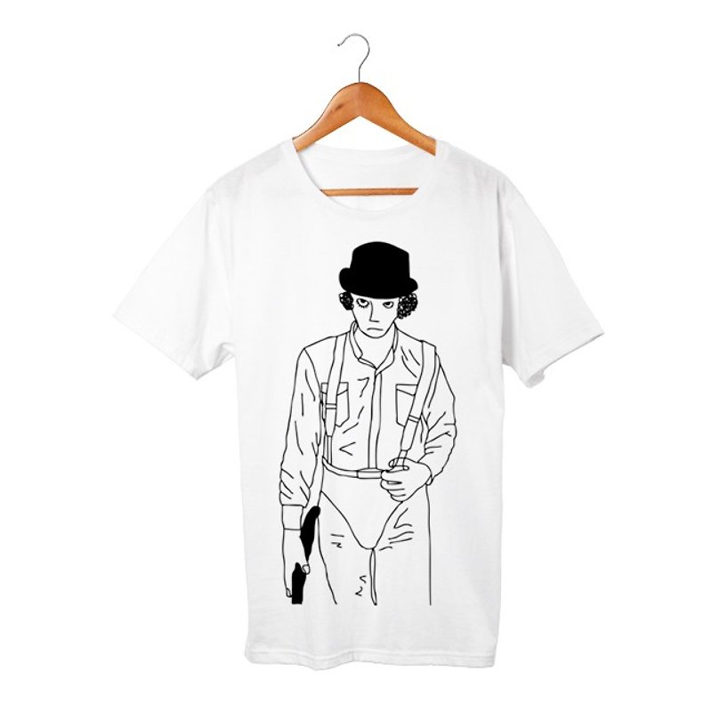 Alex T-shirt - 男 T 恤 - 棉．麻 白色