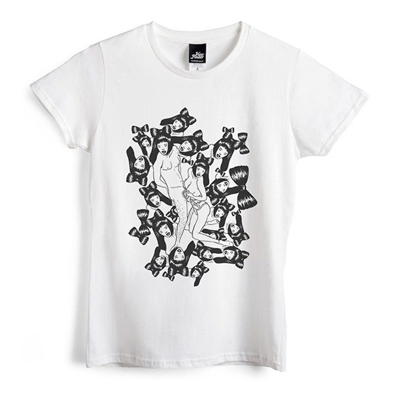 Ailuropoda イ zu ri - White - Women's T-Shirt - เสื้อยืดผู้หญิง - ผ้าฝ้าย/ผ้าลินิน ขาว