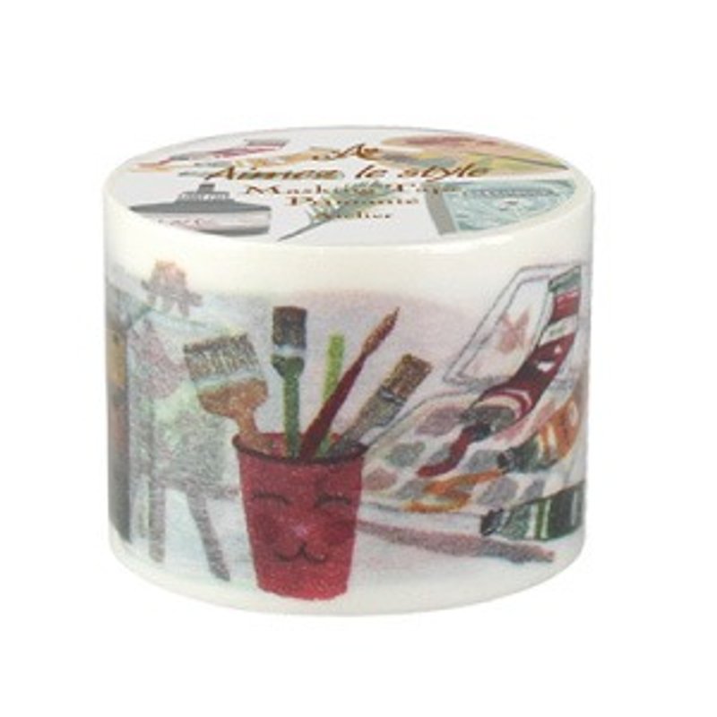 Aimez le style紙膠帶-工作室(A02822) - Washi Tape - Paper Multicolor