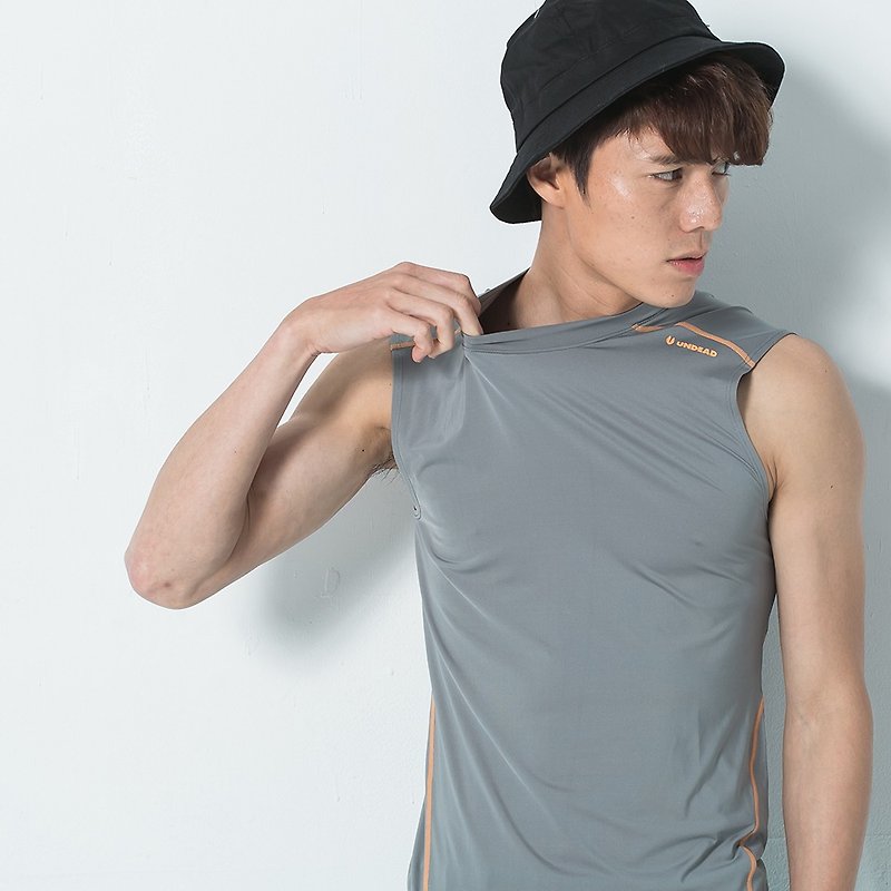 Jin cool kinetic energy M Vest - gray - เสื้อกั๊กผู้ชาย - วัสดุอื่นๆ 