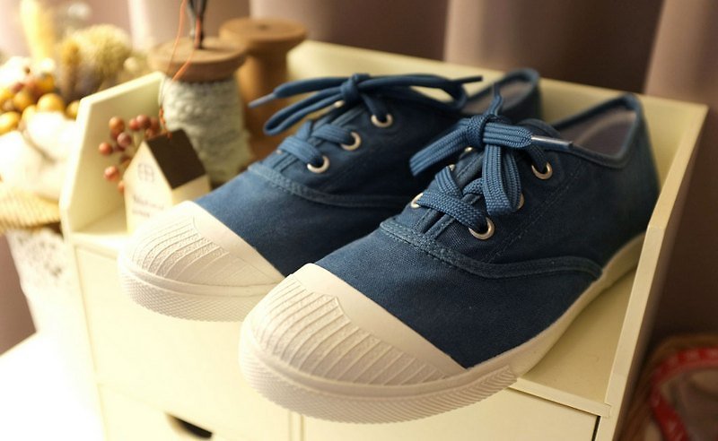 Southgate 南登機口 KARA-手感石洗帆布鞋-大青藍(原創) - 女休閒鞋/帆布鞋 - 其他材質 藍色