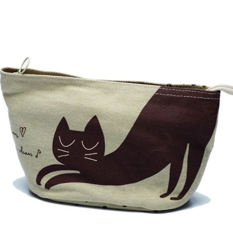 Noafamily, Noah little cat Cosmetic _BE (A605-BE) - Toiletry Bags & Pouches - Other Materials White