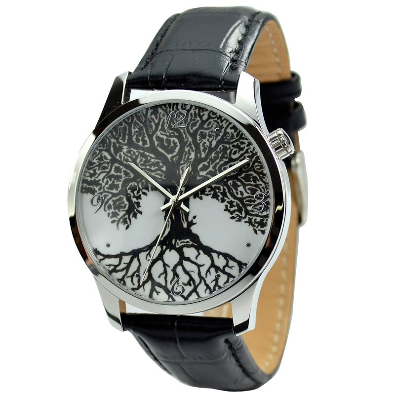 生命樹手錶 (大裝) 免運 Unisex Watch - 女錶 - 其他金屬 灰色