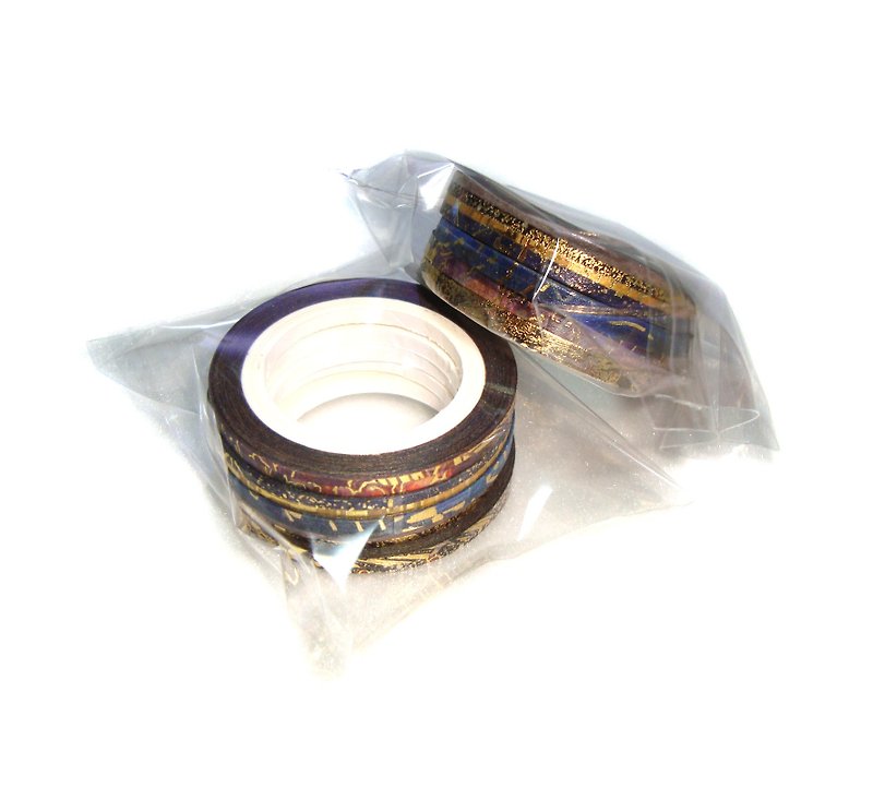 Paper tape bleeding E─ hot stamping series - Washi Tape - Paper Gold