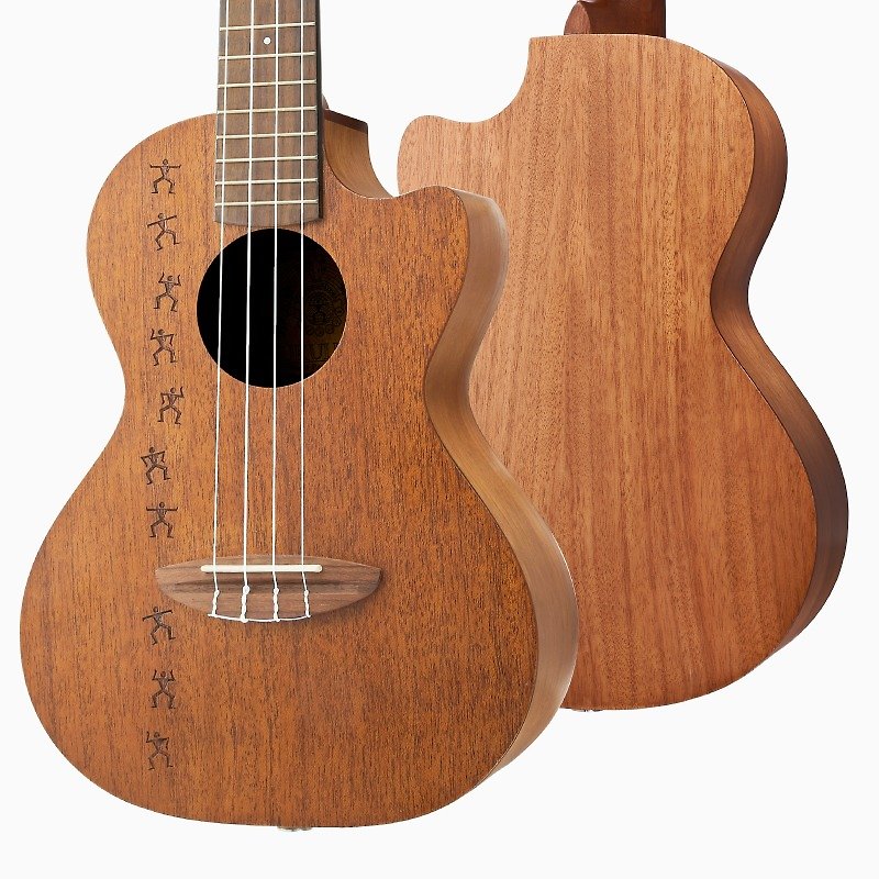 Papa III CE 26吋 面單桃花心木 缺角 可接電 烏克麗麗 - 吉他/樂器 - 木頭 咖啡色